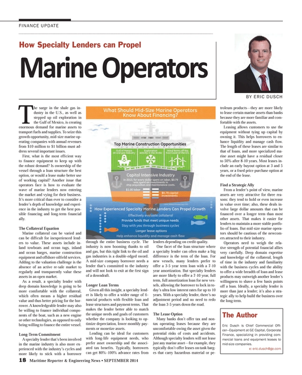 Maritime Reporter Magazine, page 18,  Sep 2014