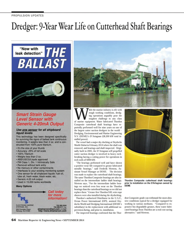 Maritime Reporter Magazine, page 64,  Sep 2014