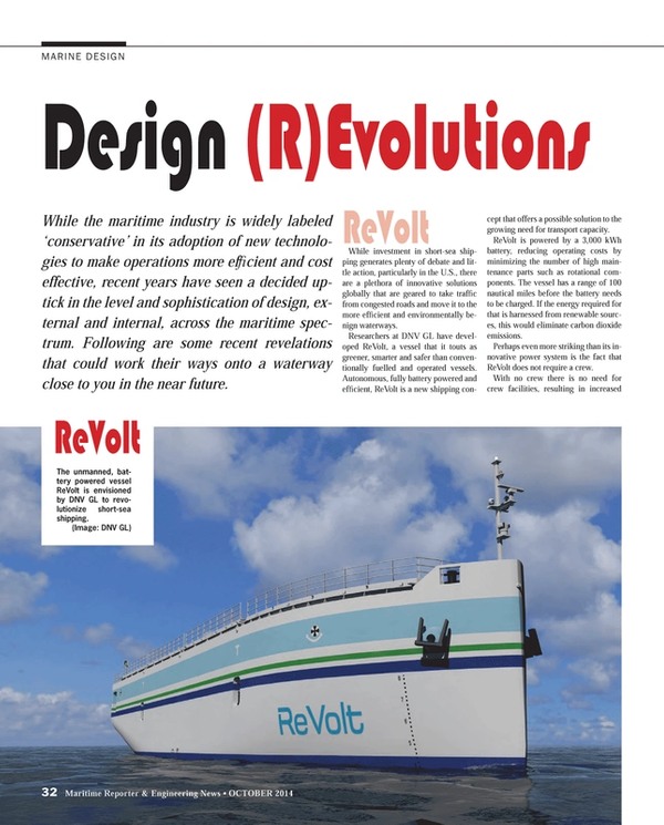 Maritime Reporter Magazine, page 32,  Oct 2014