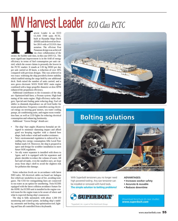 Maritime Reporter Magazine, page 55,  Dec 2014