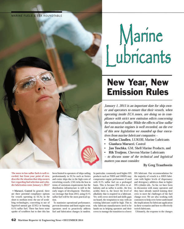 Maritime Reporter Magazine, page 62,  Dec 2014