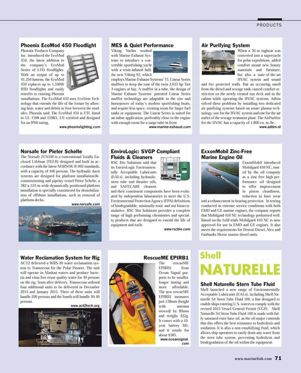 Maritime Reporter Magazine, page 71,  Dec 2014