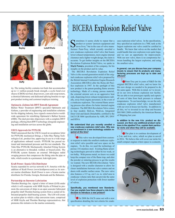 Maritime Reporter Magazine, page 53,  Jan 2015