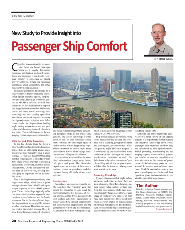 Maritime Reporter Magazine, page 20,  Feb 2015