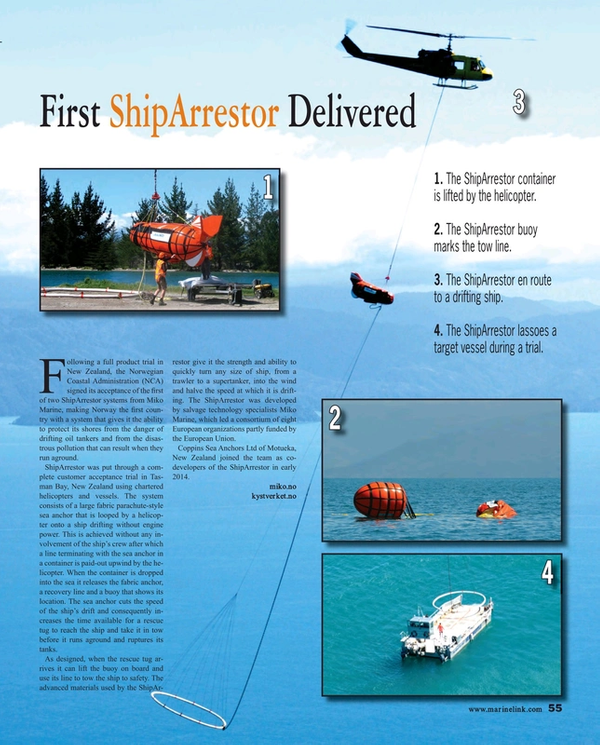 Maritime Reporter Magazine, page 55,  Feb 2015
