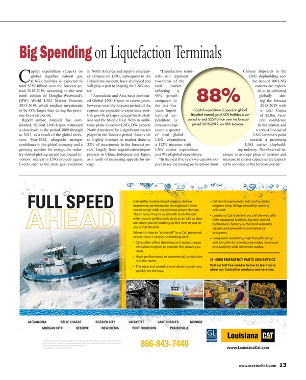 Maritime Reporter Magazine, page 13,  Mar 2015