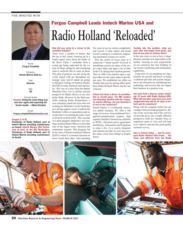 Maritime Reporter Magazine, page 20,  Mar 2015