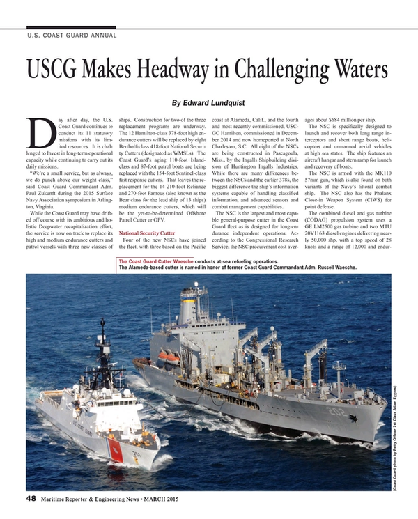 Maritime Reporter Magazine, page 48,  Mar 2015