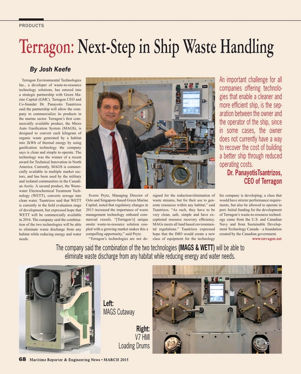 Maritime Reporter Magazine, page 68,  Mar 2015