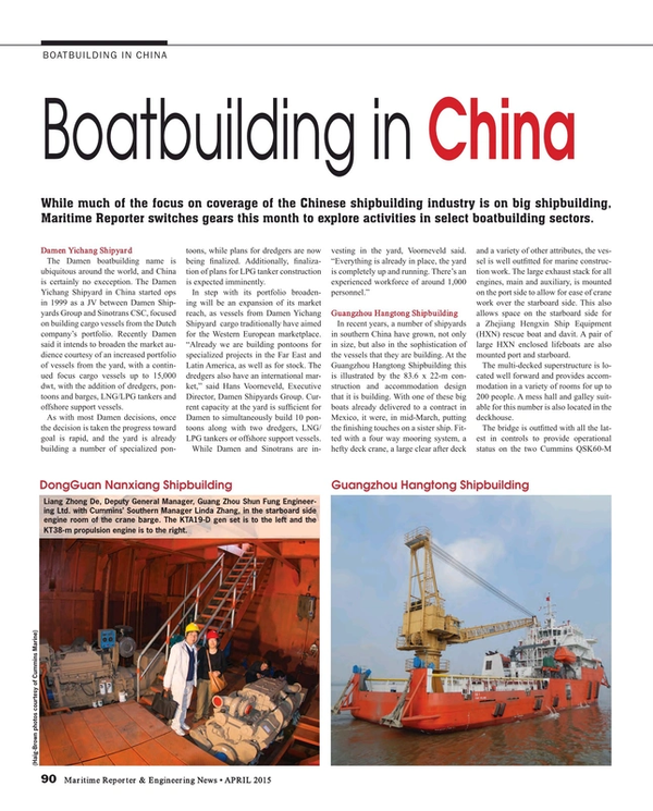 Maritime Reporter Magazine, page 90,  Apr 2015