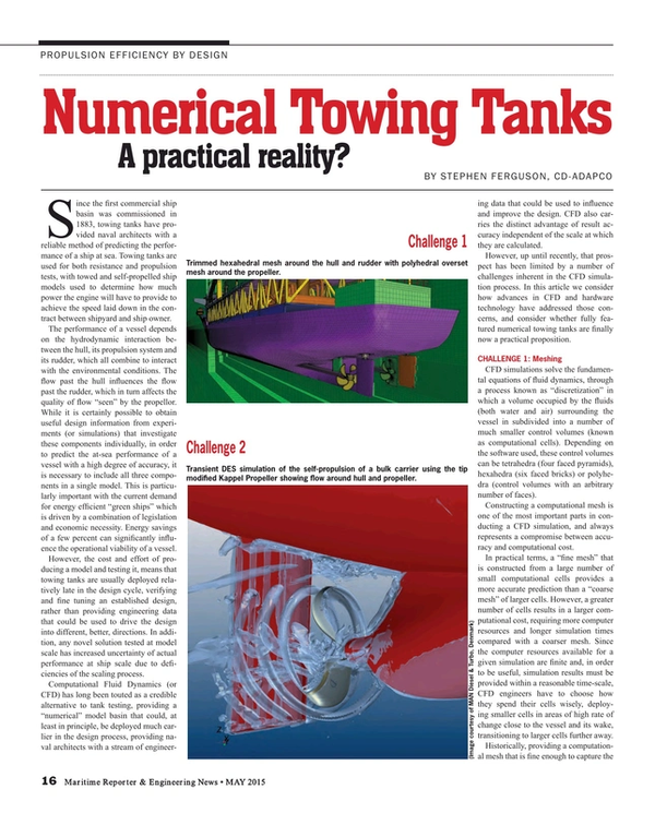 Maritime Reporter Magazine, page 16,  May 2015