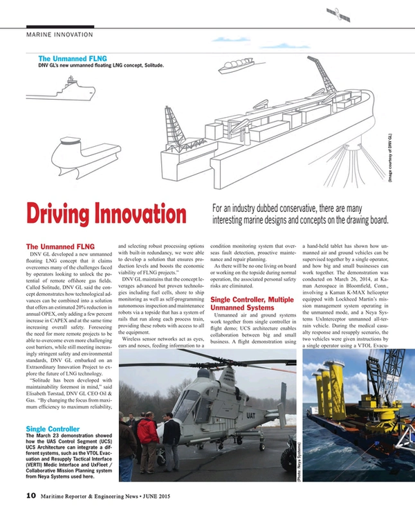 Maritime Reporter Magazine, page 10,  Jun 2015