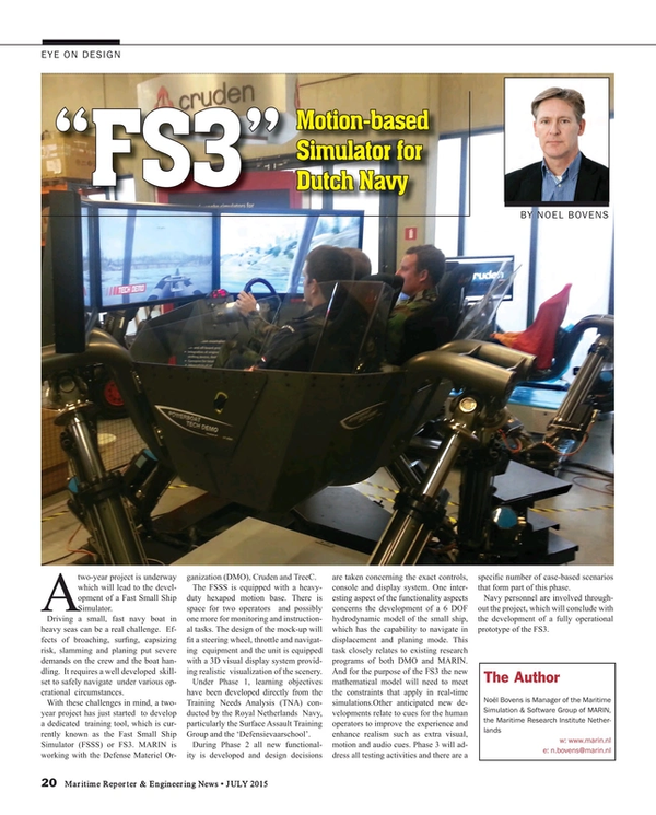 Maritime Reporter Magazine, page 20,  Jul 2015