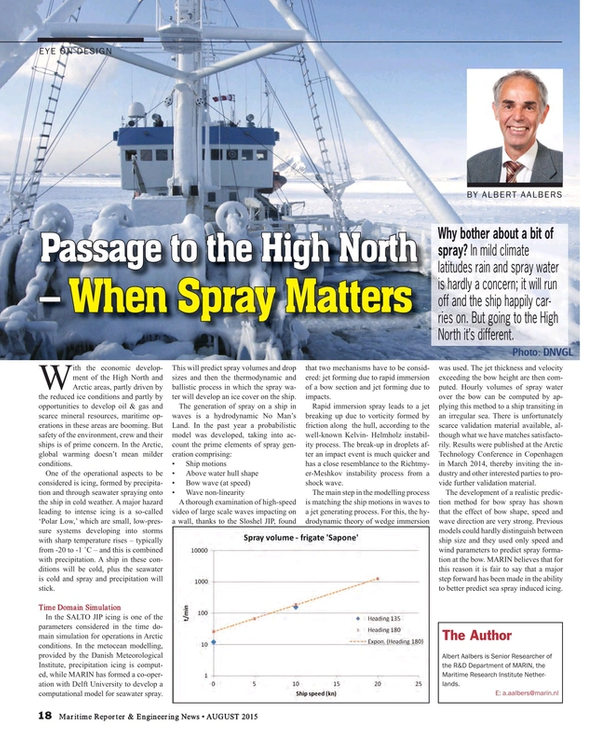 Maritime Reporter Magazine, page 18,  Aug 2015