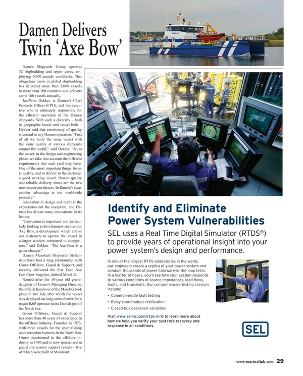 Maritime Reporter Magazine, page 29,  Aug 2015