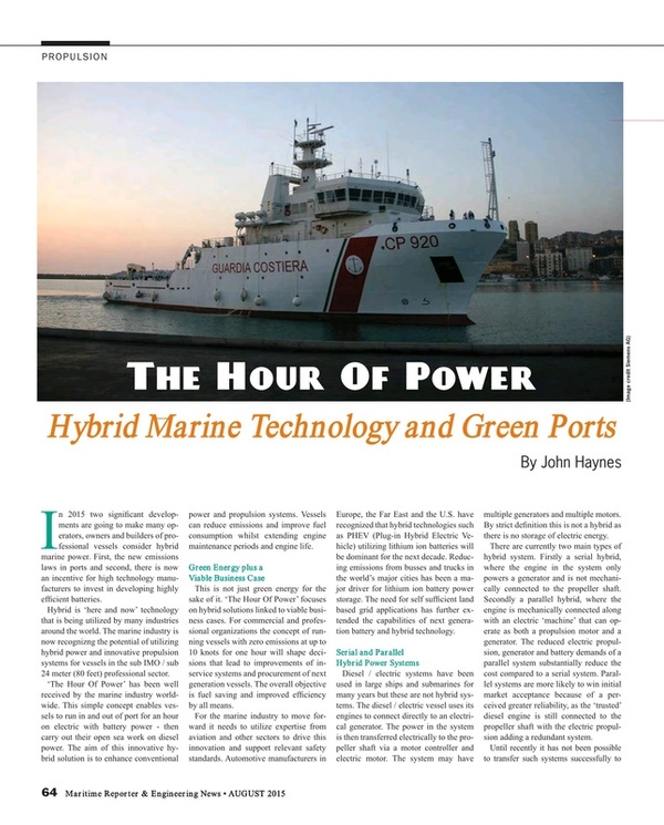 Maritime Reporter Magazine, page 64,  Aug 2015