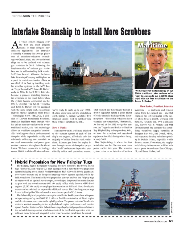Maritime Reporter Magazine, page 61,  Sep 2015