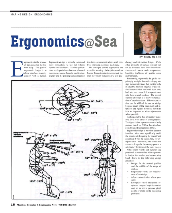 Maritime Reporter Magazine, page 16,  Oct 2015