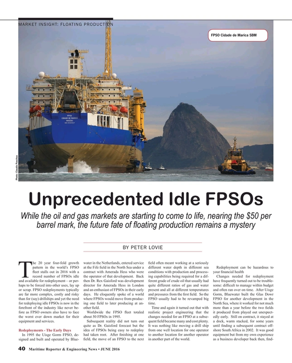 Maritime Reporter Magazine, page 40,  Jun 2016