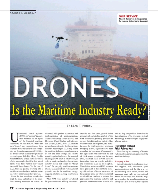 Maritime Reporter Magazine, page 22,  Jul 2016