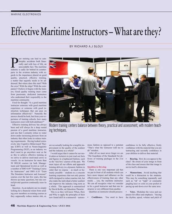 Maritime Reporter Magazine, page 46,  Jul 2016