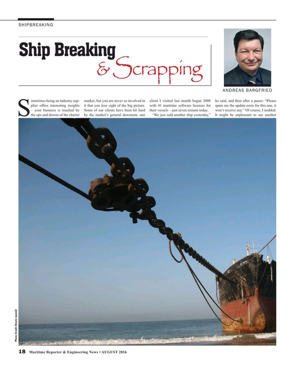 Maritime Reporter Magazine, page 18,  Aug 2016