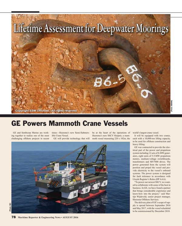 Maritime Reporter Magazine, page 78,  Aug 2016