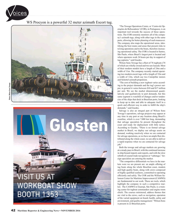 Maritime Reporter Magazine, page 42,  Nov 2016