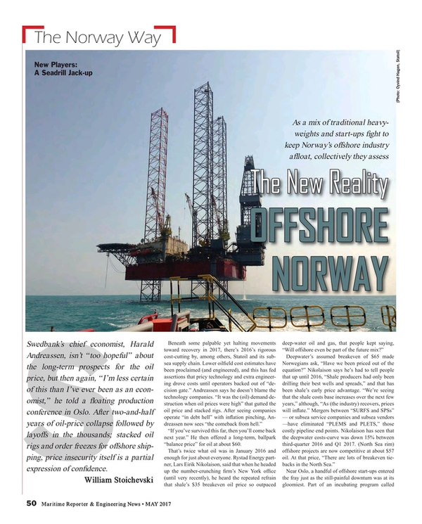 Maritime Reporter Magazine, page 50,  May 2017