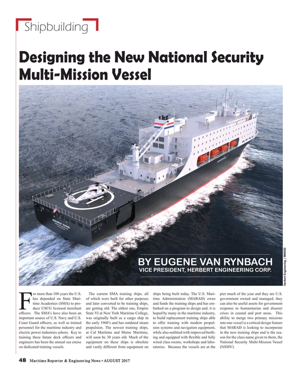 Maritime Reporter Magazine, page 48,  Aug 2017