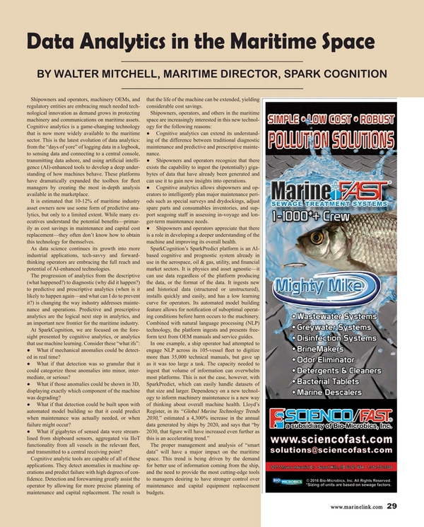 Maritime Reporter Magazine, page 29,  Sep 2017