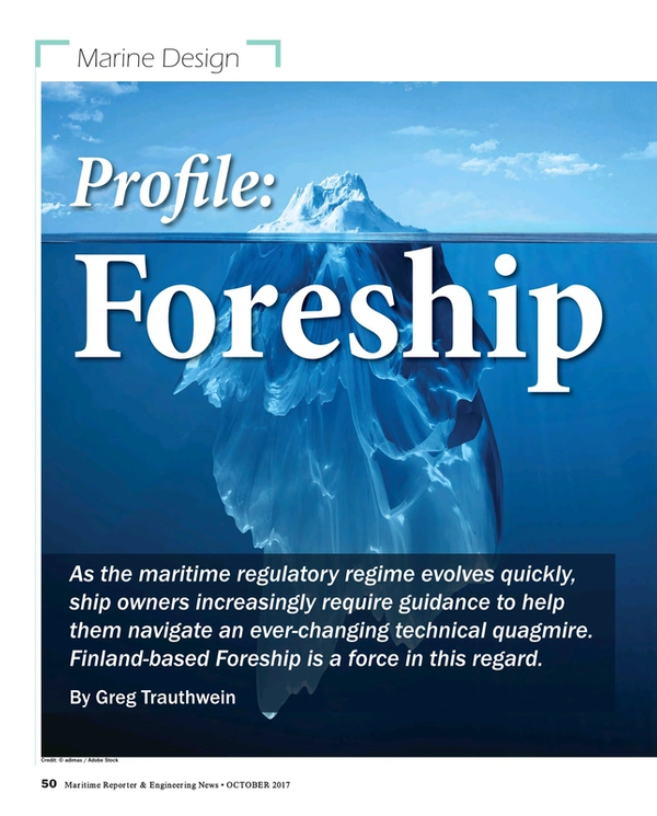 Maritime Reporter Magazine, page 50,  Oct 2017