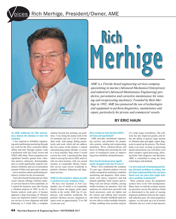 Maritime Reporter Magazine, page 44,  Nov 2017