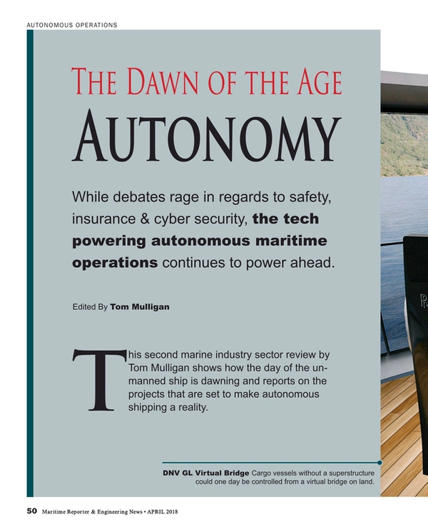Maritime Reporter Magazine, page 50,  Apr 2018