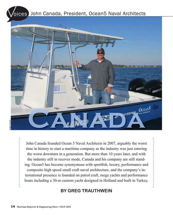 Maritime Reporter Magazine, page 14,  Jul 2018