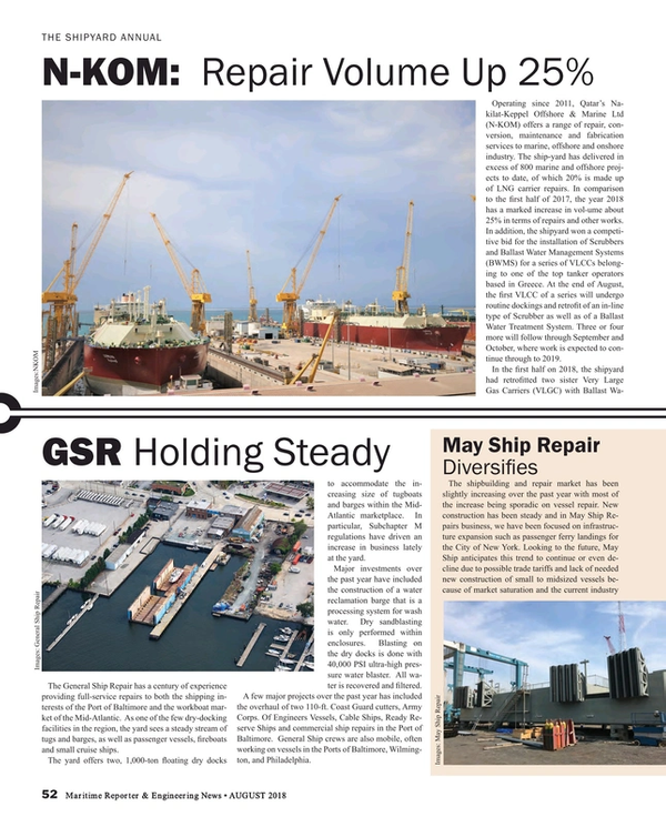 Maritime Reporter Magazine, page 52,  Aug 2018