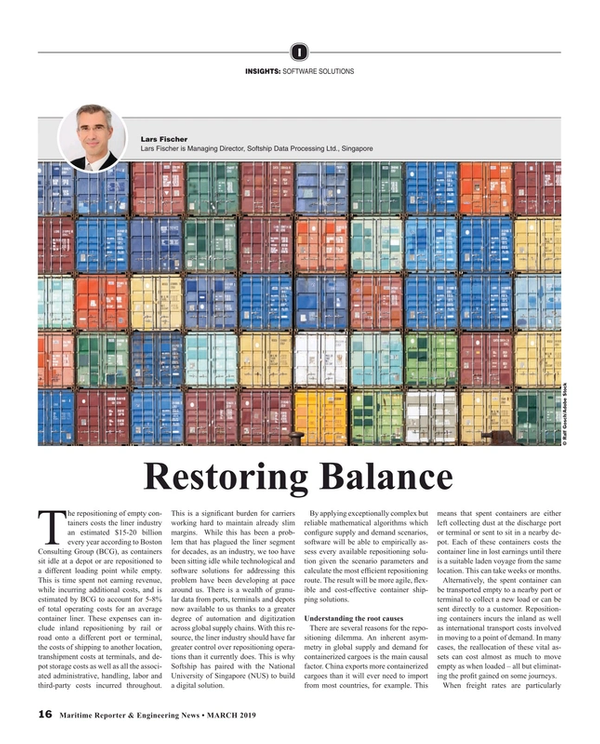 Maritime Reporter Magazine, page 16,  Mar 2019