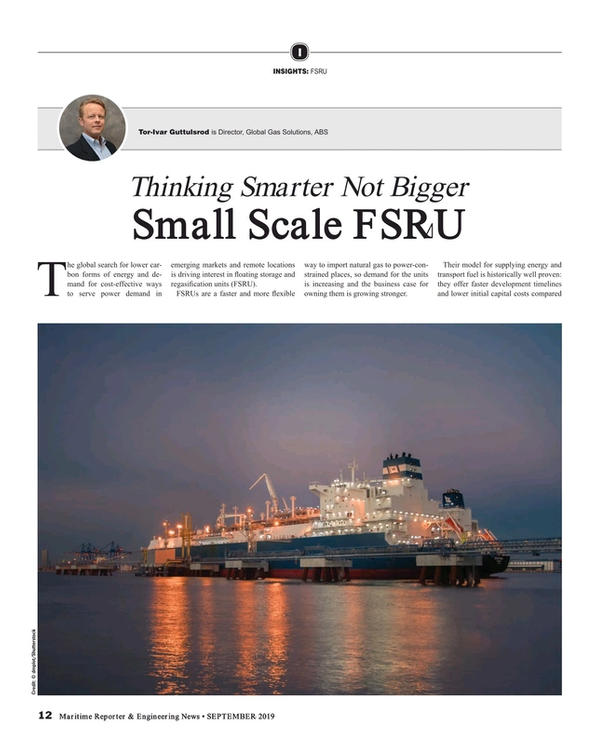 Maritime Reporter Magazine, page 12,  Sep 2019