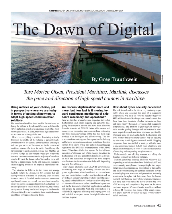 Maritime Reporter Magazine, page 41,  Sep 2019