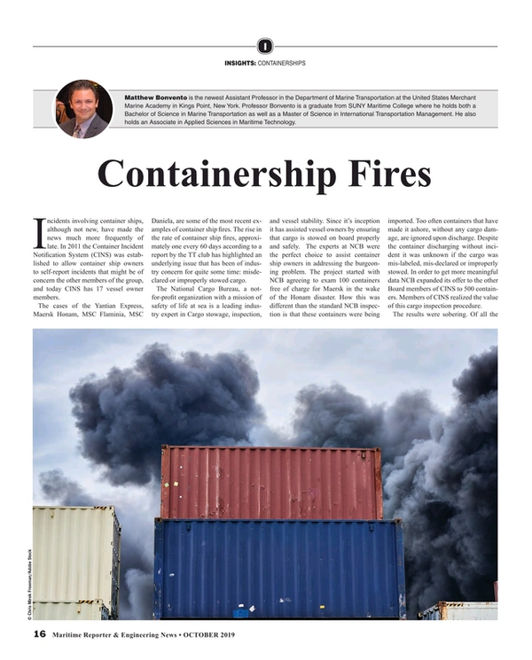 Maritime Reporter Magazine, page 16,  Oct 2019