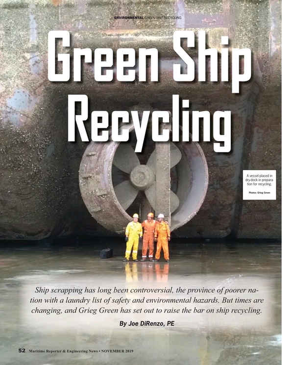 Maritime Reporter Magazine, page 52,  Nov 2019