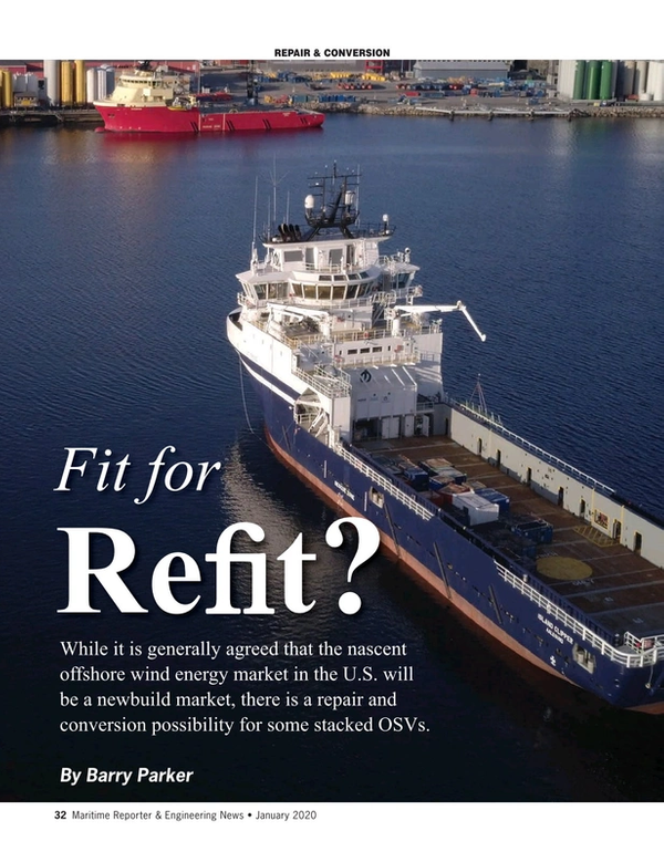 Maritime Reporter Magazine, page 32,  Jan 2020