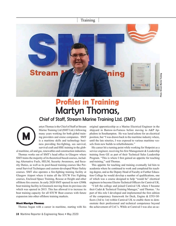 Maritime Reporter Magazine, page 18,  May 2020