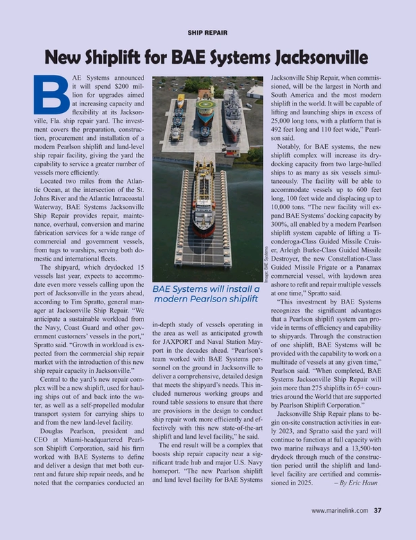 Maritime Reporter Magazine, page 37,  Jan 2023