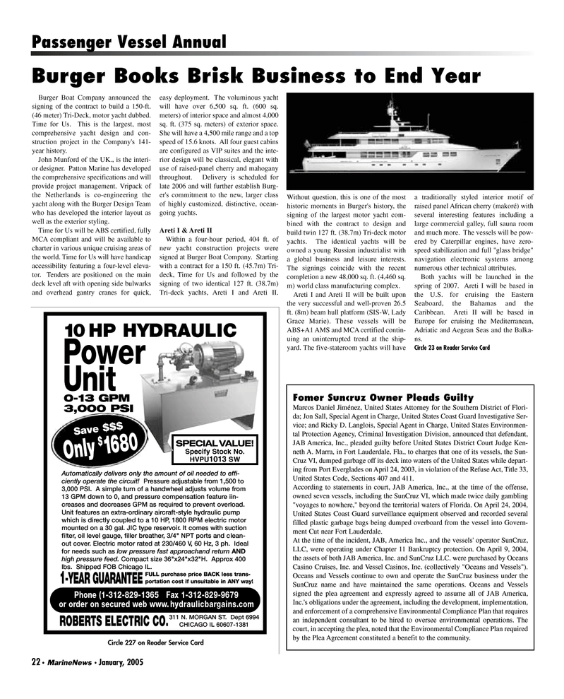 Marine News Magazine, page 22,  Jan 2005