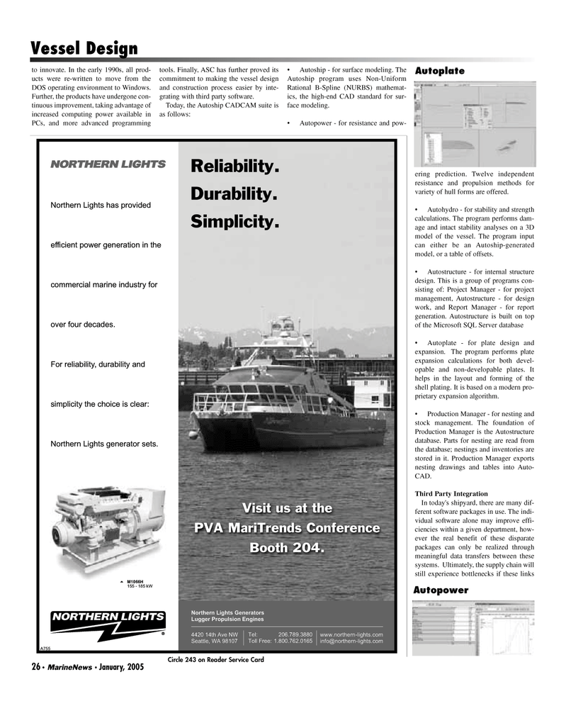 Marine News Magazine, page 26,  Jan 2005