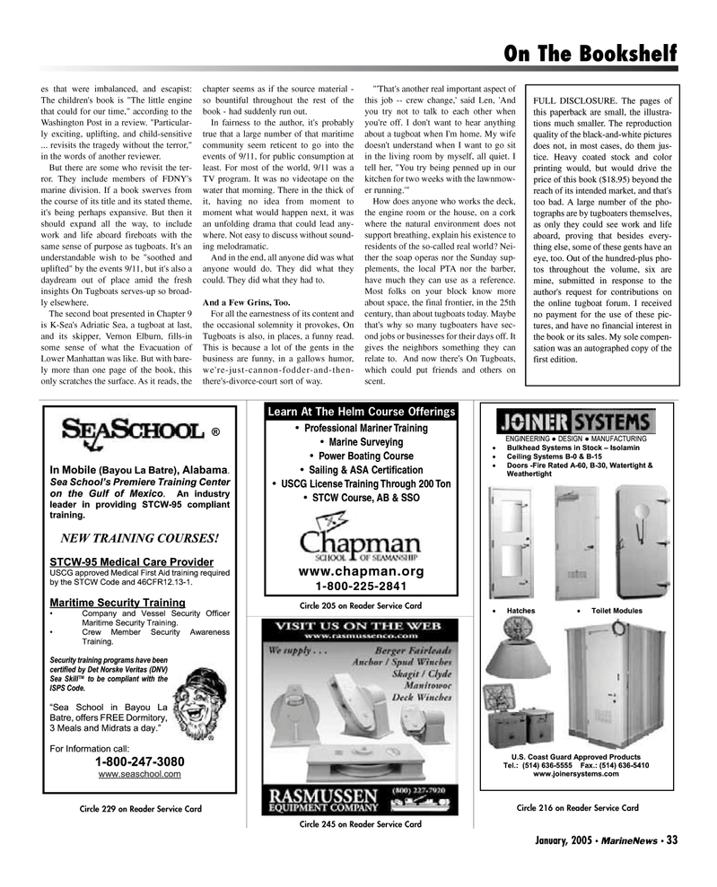 Marine News Magazine, page 33,  Jan 2005