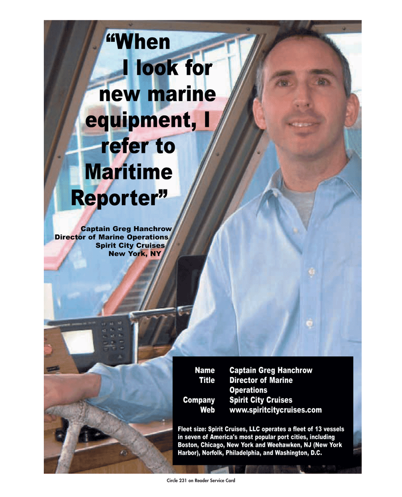 Marine News Magazine, page 3rd Cover,  Jan 2005