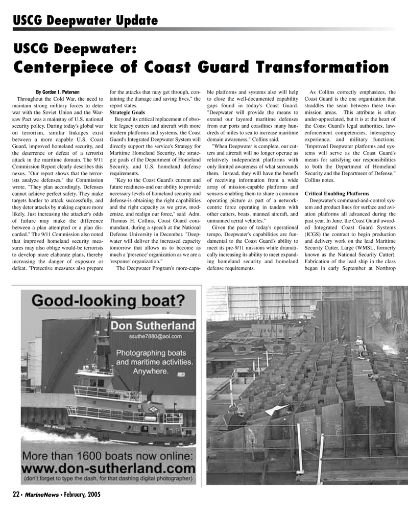 Marine News Magazine, page 22,  Feb 2005