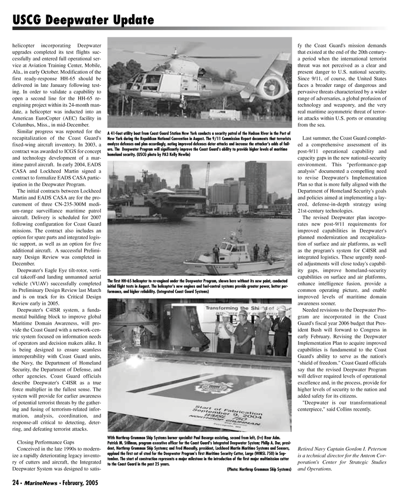 Marine News Magazine, page 24,  Feb 2005